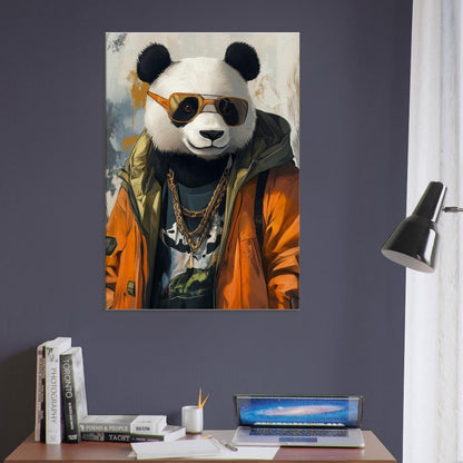 Cool Panda in Streetwear Canvas - ROMAG Store