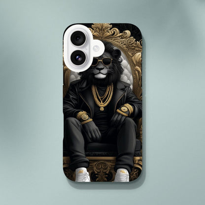 Regal Lion King Black & Gold iPhone Tough Case - ROMAG Store