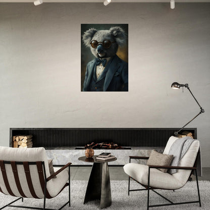 Sophisticated Koala in Suit Canvas Art - ROMAG Store