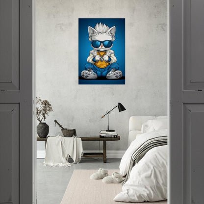 Cool Cat in Shades Canvas - ROMAG Store