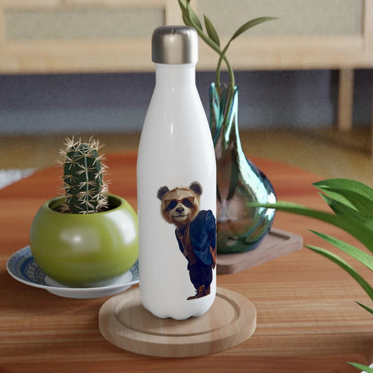 Chic Streetwear Panda Stainless Steel Water Bottle - ROMAG Store