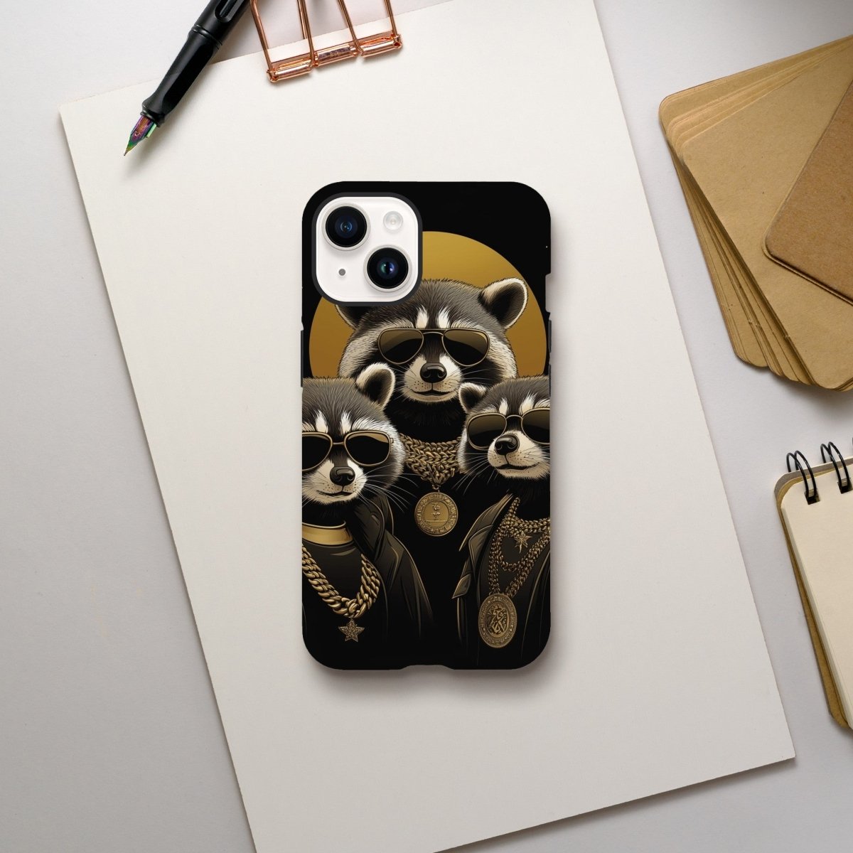 High Roller Raccoons iPhone Tough Case - ROMAG Store