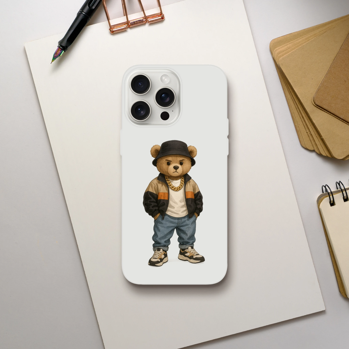 Cool Bear Urban Streetwear iPhone Flexi Case - ROMAG Store