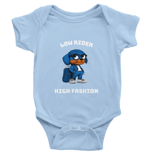 Low Rider, High Fashion Baby Short Sleeve Bodysuit - ROMAG Store