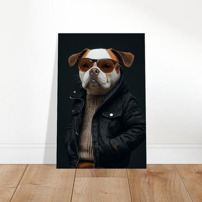 Urban Chic Dog Canvas Art - ROMAG Store