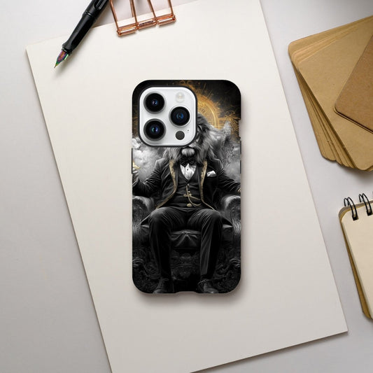 Regal Lion in Tuxedo iPhone Tough Case - ROMAG Store