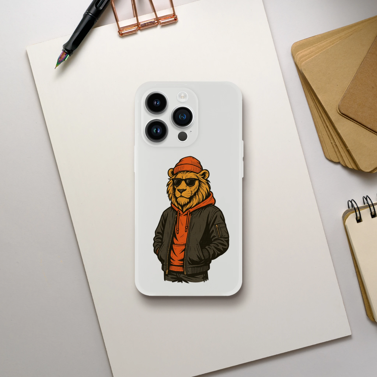 Urban Streetwear Lion iPhone Flexi Case - ROMAG Store