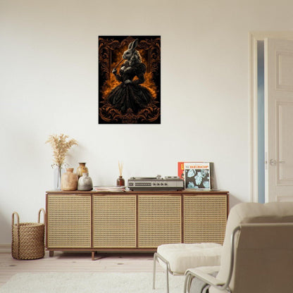 Elegant Rabbit in Ball Gown Canvas - ROMAG Store