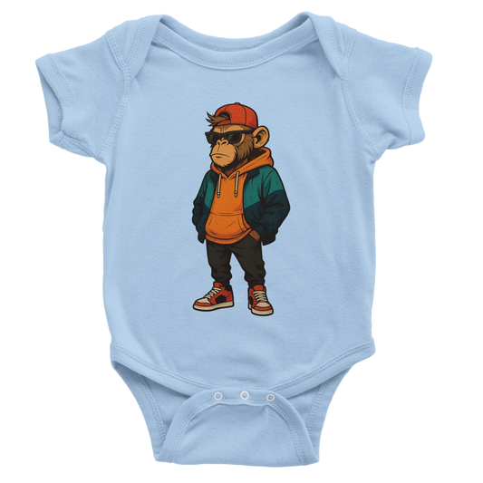 Cool Monkey Streetwear Baby Short Sleeve Bodysuit - ROMAG Store