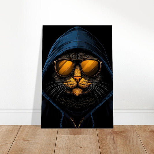 Undercover Cat Canvas Wall Art - ROMAG Store