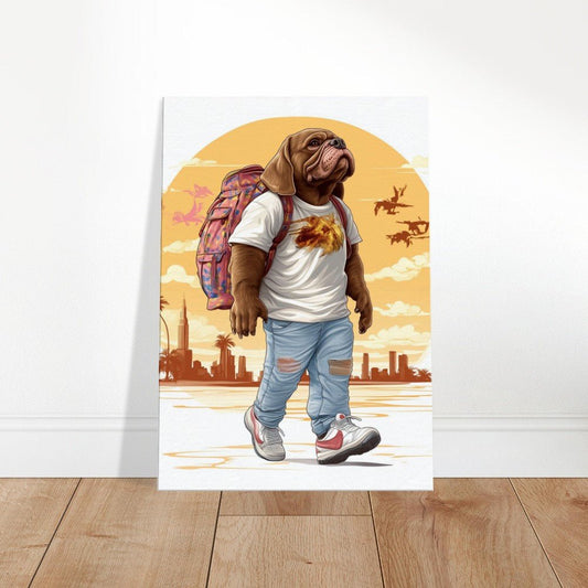 Urban Pug Life Canvas Art - ROMAG Store