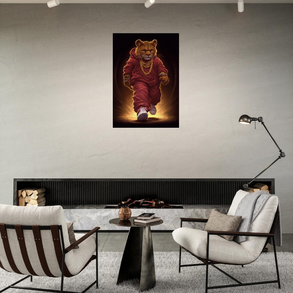 Lion Cub in Hoodie Canvas - ROMAG Store
