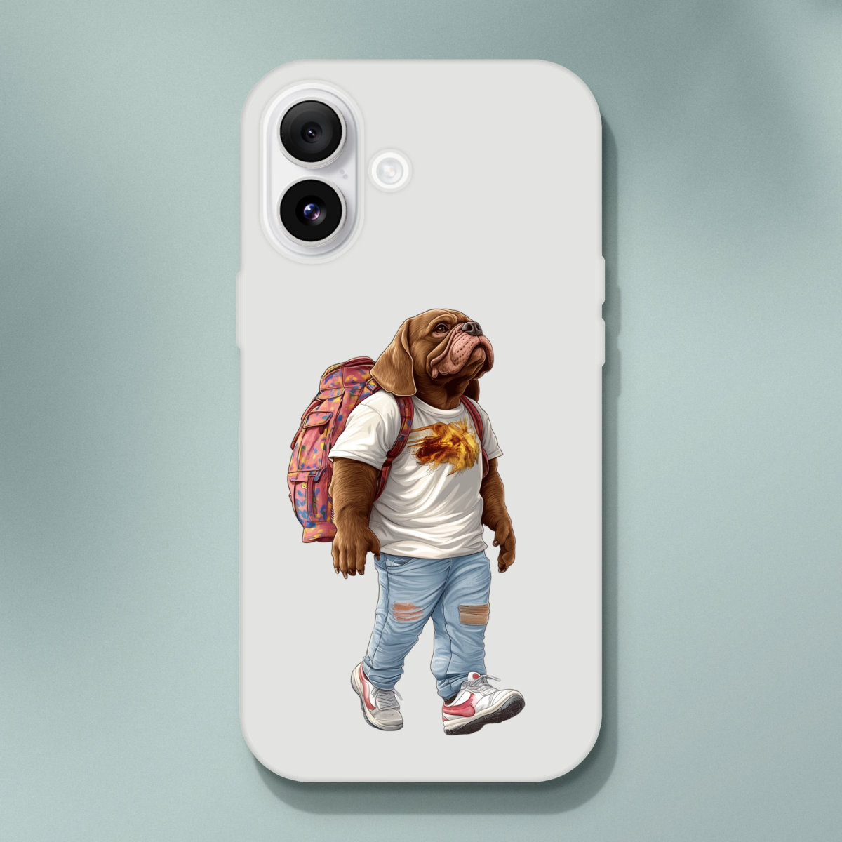 Cool Bulldog Traveler iPhone Flexi Case - ROMAG Store