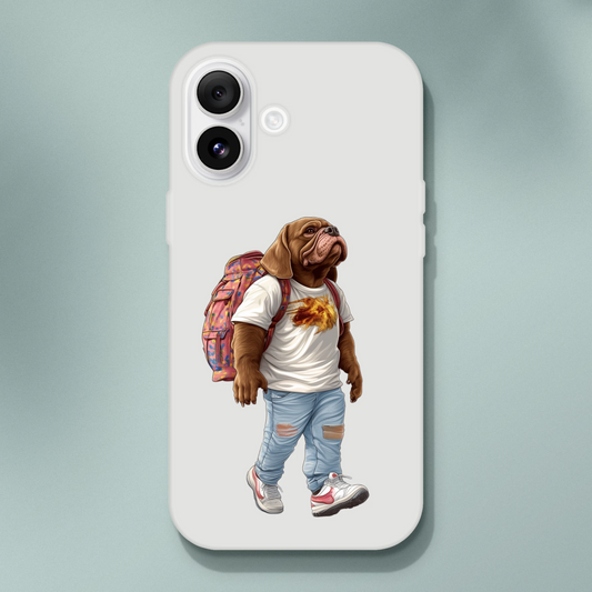Cool Bulldog Traveler iPhone Flexi Case - ROMAG Store