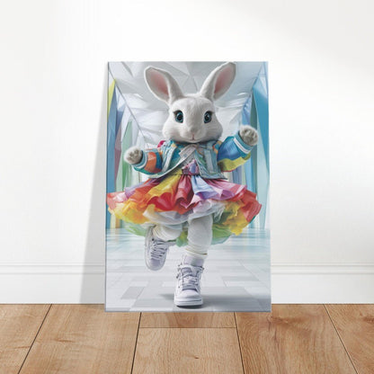 Rainbow Bunny Canvas Art - ROMAG Store