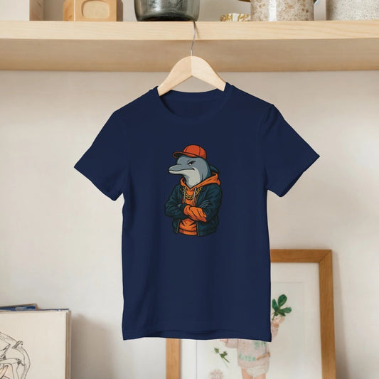 Cool Dolphin Streetwear Kids T-shirt - ROMAG Store