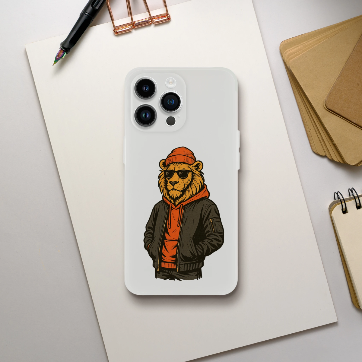 Urban Streetwear Lion iPhone Flexi Case - ROMAG Store