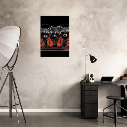 Urban Raccoon Squad Canvas - ROMAG Store