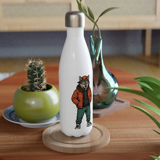 Cool Wolf Streetwear Stainless Steel Water Bottle - ROMAG Store