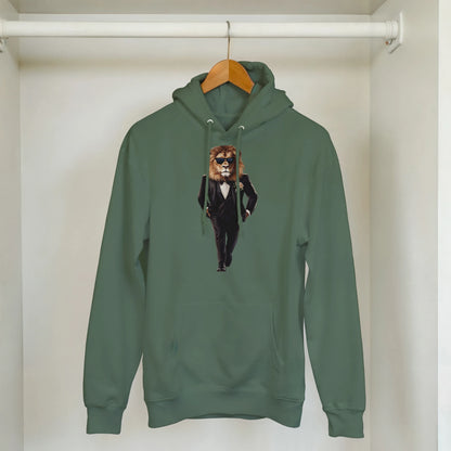 Dapper Lion: Black Tie Hoodie - ROMAG Store