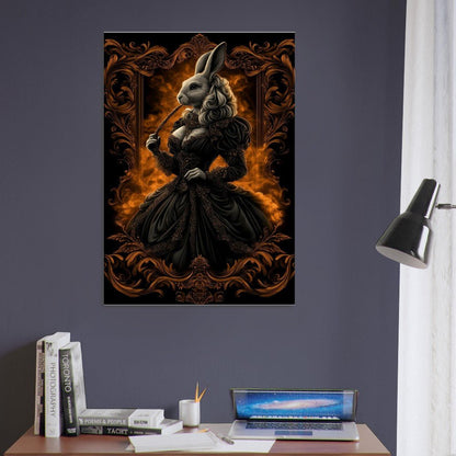 Elegant Rabbit in Ball Gown Canvas - ROMAG Store
