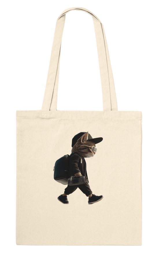 Chic Street Style Cat Tote Bag - ROMAG Store