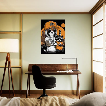Urban Raccoon Street Style Canvas - ROMAG Store