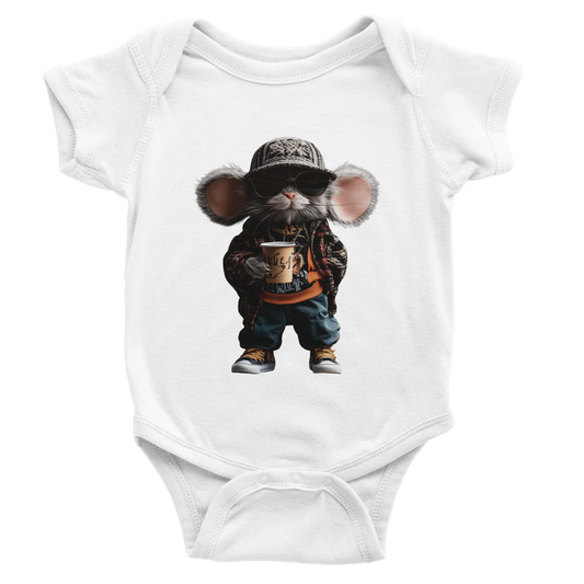 Cool Critter Street Style Baby Short Sleeve Bodysuit - ROMAG Store