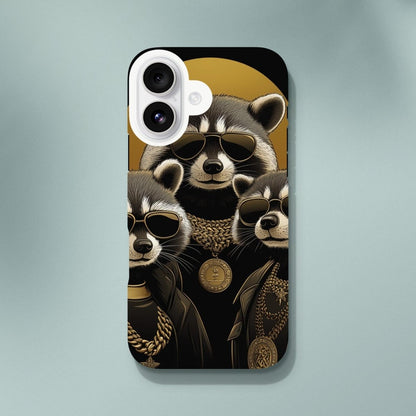 High Roller Raccoons iPhone Tough Case - ROMAG Store