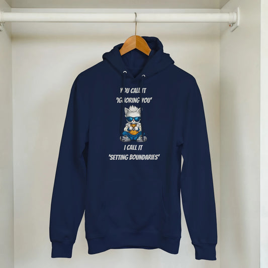 Sassy Cat 'Setting Boundaries' Hoodie - ROMAG Store