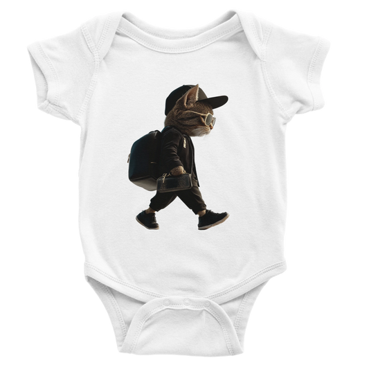 Cool Cat Street Style Baby Short Sleeve Bodysuit - ROMAG Store