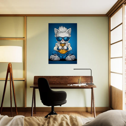 Cool Cat in Shades Canvas - ROMAG Store