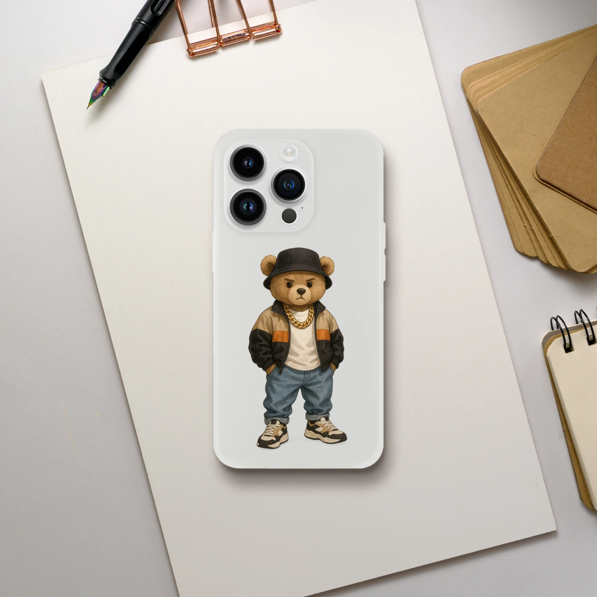 Cool Bear Urban Streetwear iPhone Flexi Case - ROMAG Store