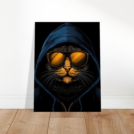 Undercover Cat Canvas Wall Art - ROMAG Store