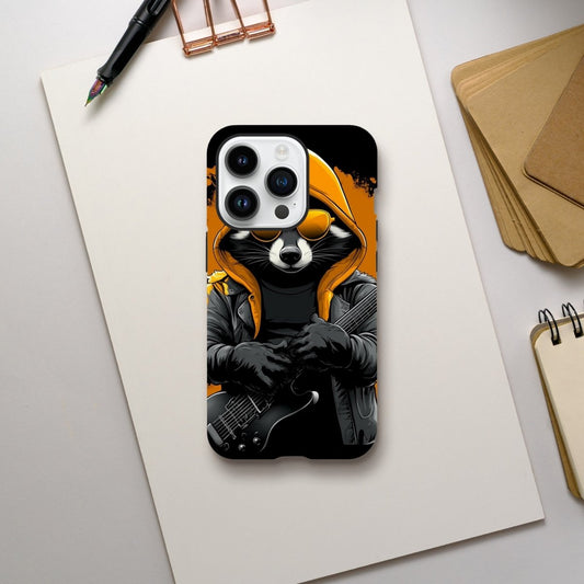 Rock 'n' Roll Raccoon iPhone Tough Case - ROMAG Store