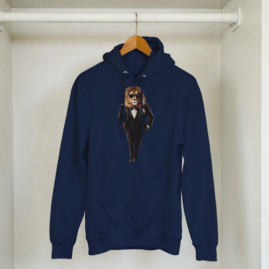 Dapper Lion: Black Tie Hoodie - ROMAG Store