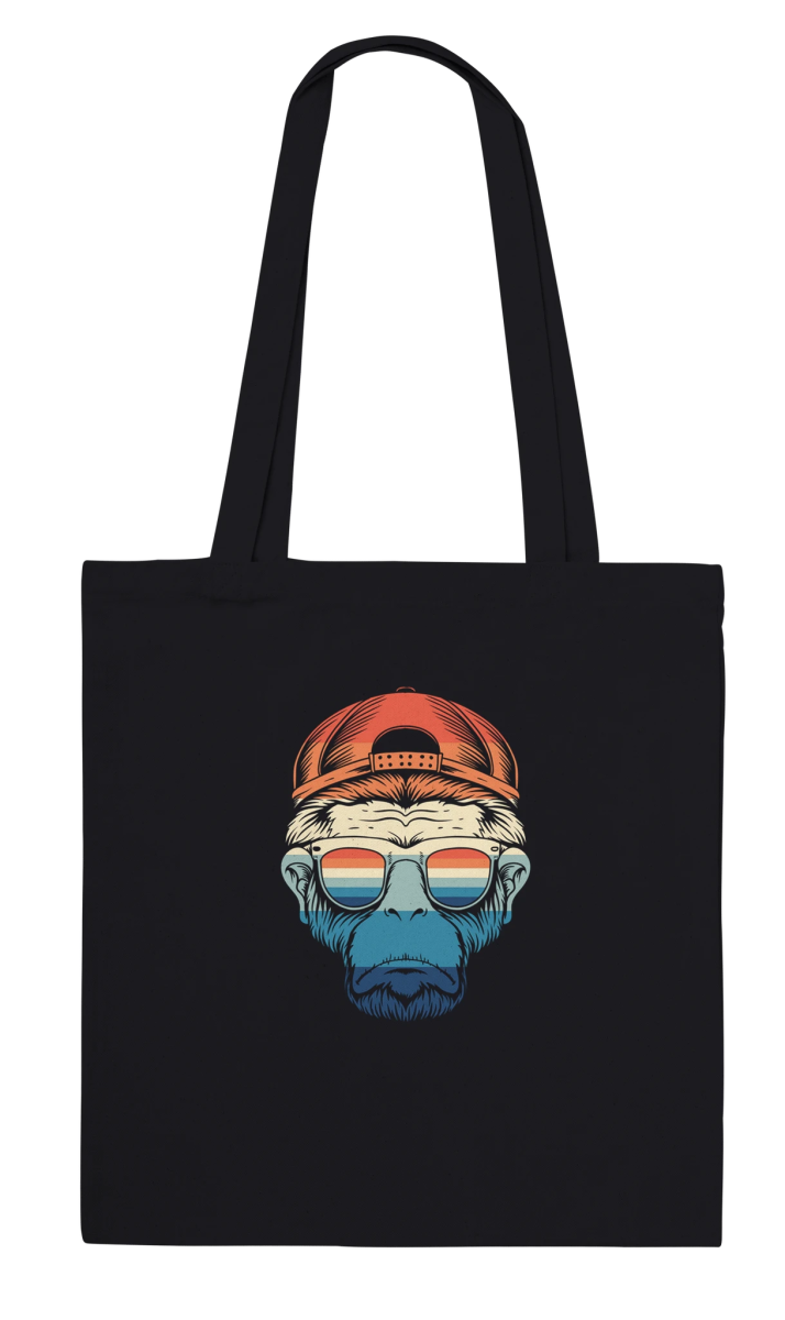 Retro Cool Ape Tote Bag - ROMAG Store