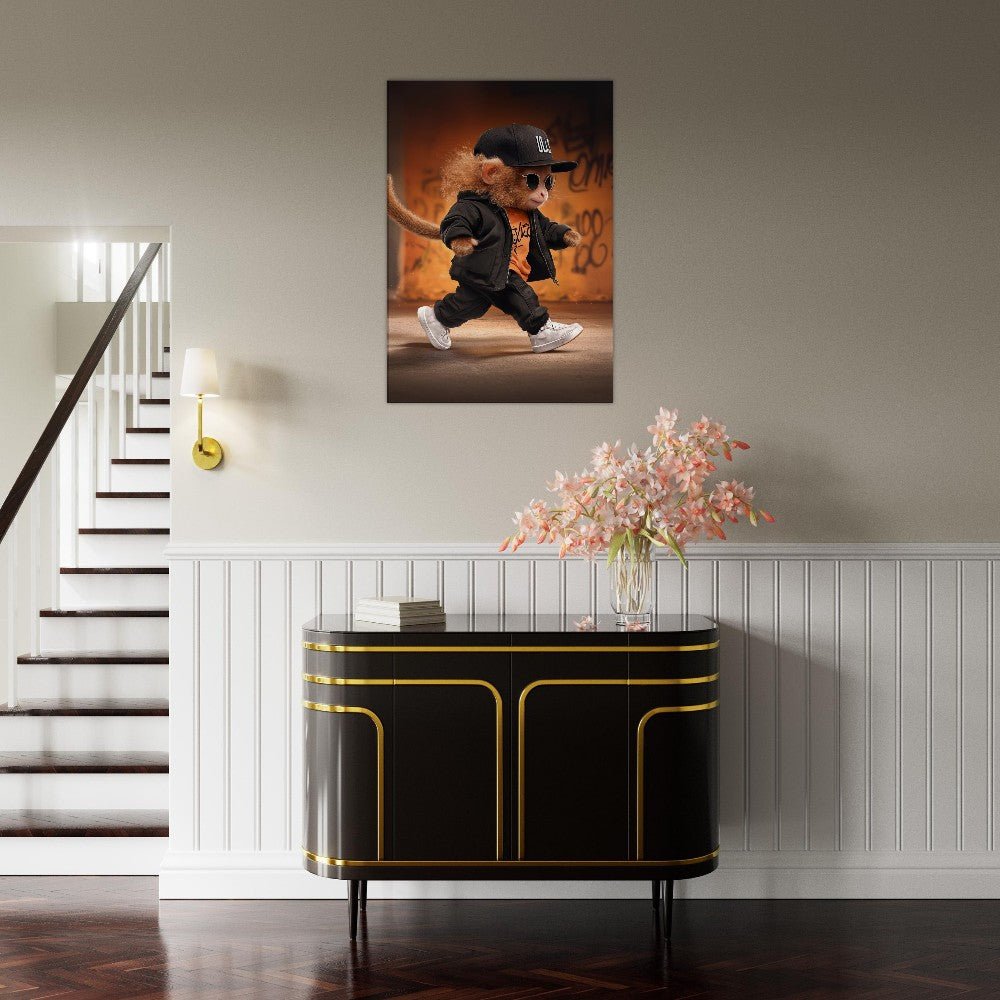 Urban Chic Monkey Canvas Art - ROMAG Store