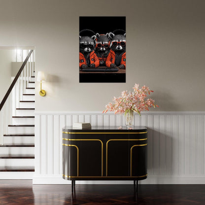 Urban Raccoon Squad Canvas - ROMAG Store