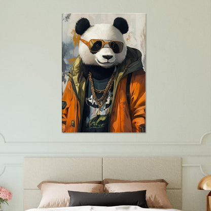 Cool Panda in Streetwear Canvas - ROMAG Store
