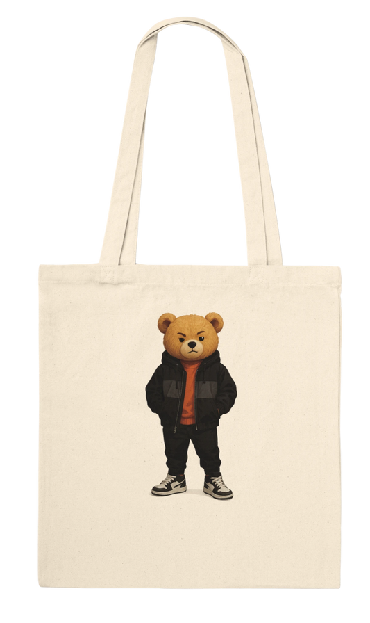 Edgy Street Style Bear Tote Bag - ROMAG Store