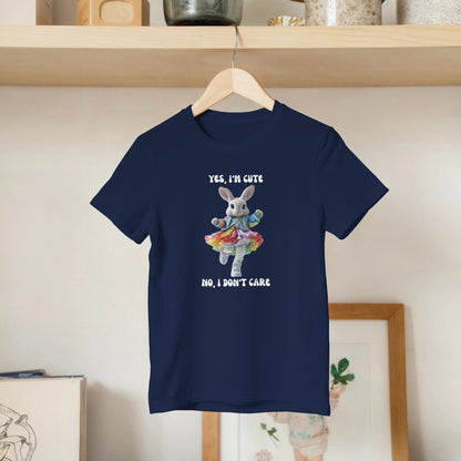 YES, I'M CUTE Rabbit Rainbow Kids T-shirt - ROMAG Store