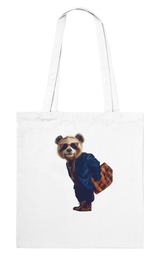 Dapper Red Panda Streetwear Tote Bag - ROMAG Store