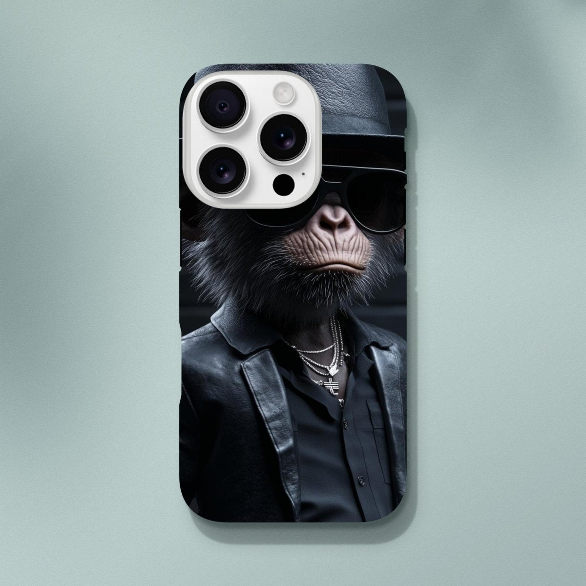Chimp Noir: Dapper Monkey iPhone Tough Case - ROMAG Store