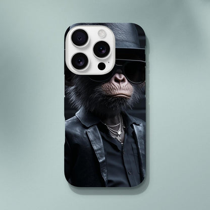 Chimp Noir: Dapper Monkey iPhone Tough Case - ROMAG Store