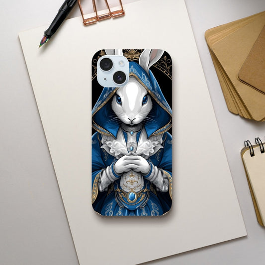 Regal Rabbit Royal Blue iPhone Tough Case - ROMAG Store