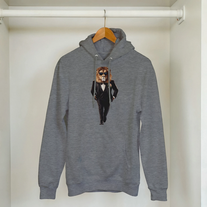 Dapper Lion: Black Tie Hoodie - ROMAG Store