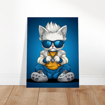 Cool Cat in Shades Canvas - ROMAG Store