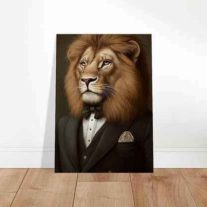 Luxury Lion in Suit Canvas - ROMAG Store