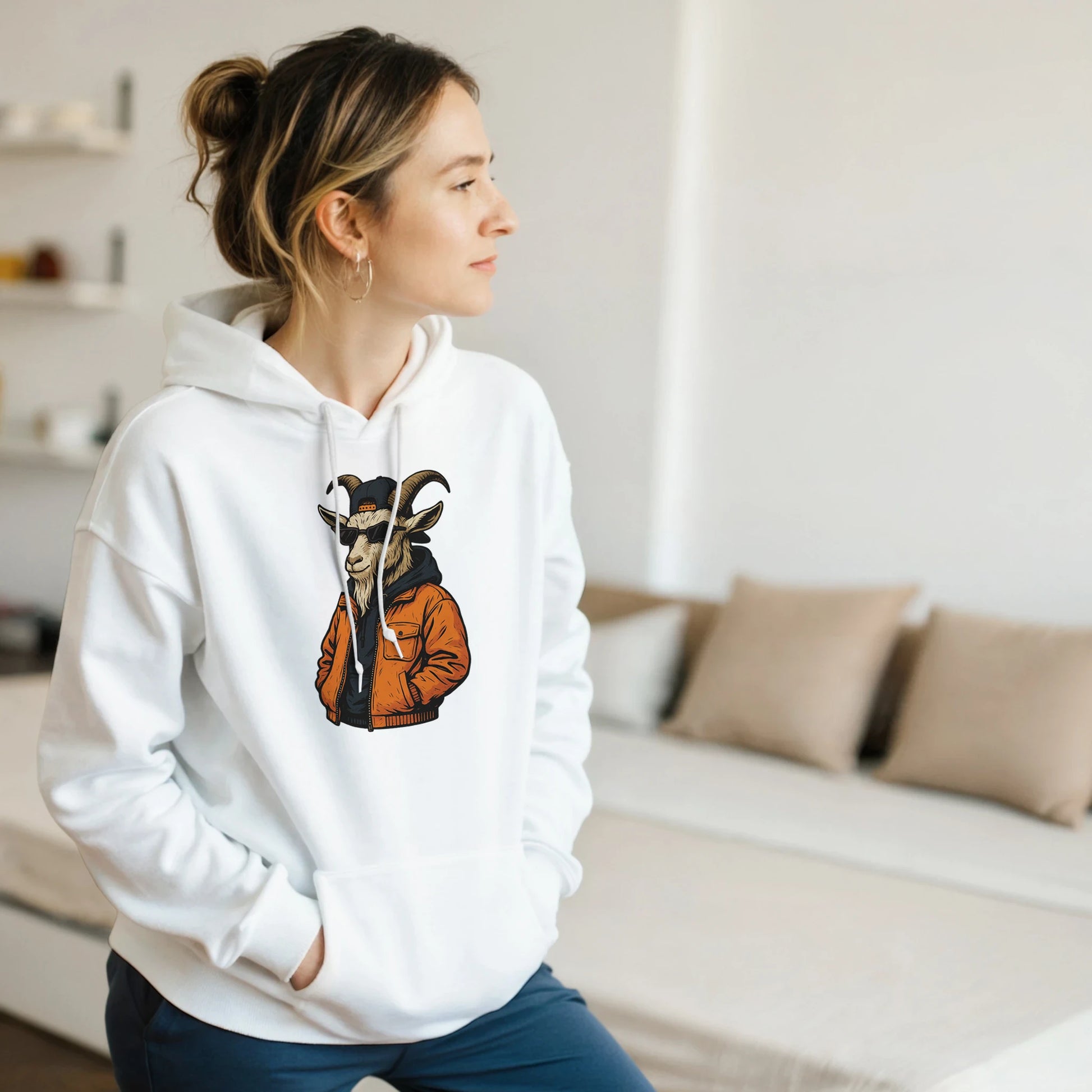 Cool Goat Streetwear Hoodie - ROMAG Store